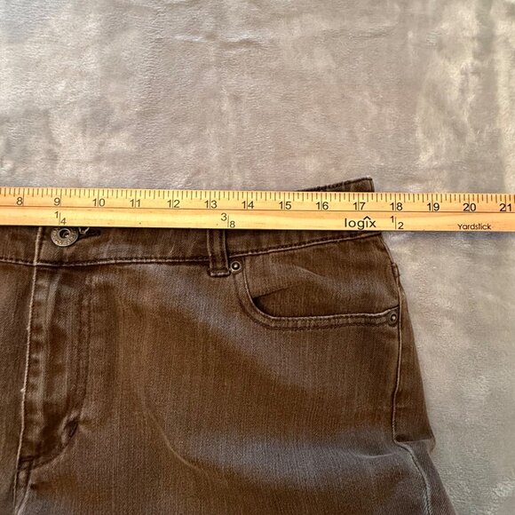 Chicos Platinum Brown Straight-Leg Pants‎ Womens Size 2.5 Short (35x28) Casual - Picture 7 of 12